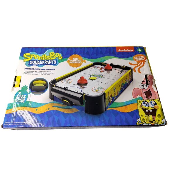 SpongeBob SquarePants Tabletop Air Hockey Game - Picture 2 of 2